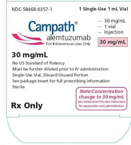 Campath 30 Mg Injection at Rs 5000/box | Alemtuzumab Injection in Nagpur | ID: 2853650782548