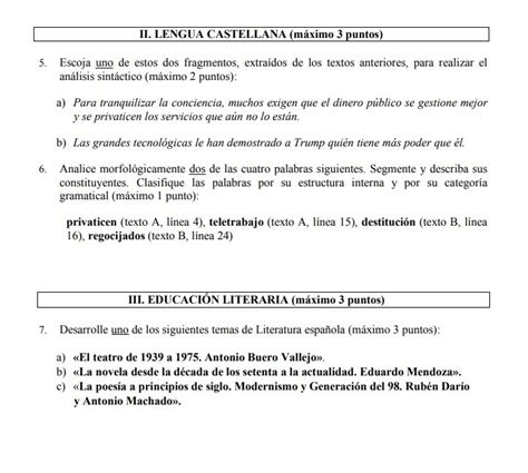 Exámenes de Selectividad de Lengua Resueltos con Soluciones de Junio y