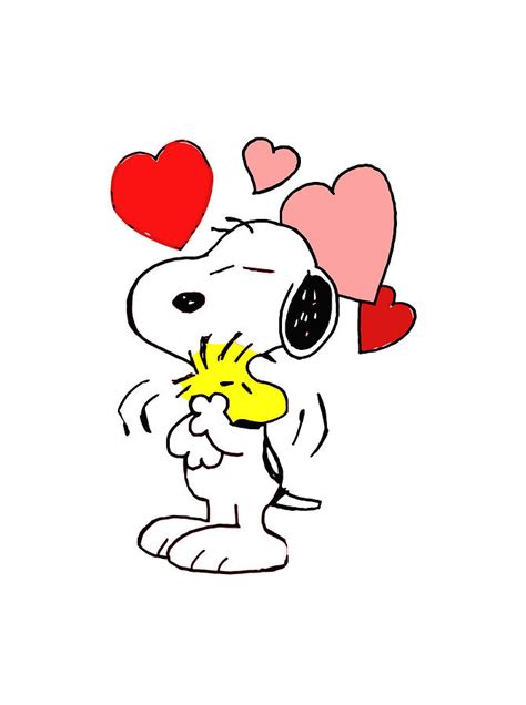 Snoopy Woodstock Love Digital Art By Gerald P Wilson Pixels