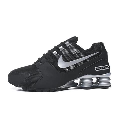 Baskets Airs Shox Avenive Homme Chaussures De Running Noir Argent Noir