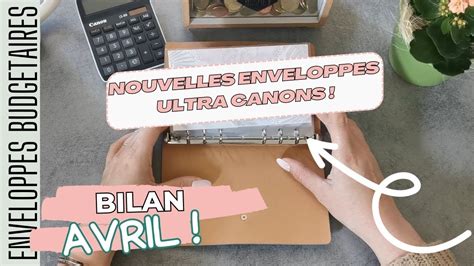 Bilan Avril Nouvelles Enveloppes Budget Syst Me Des