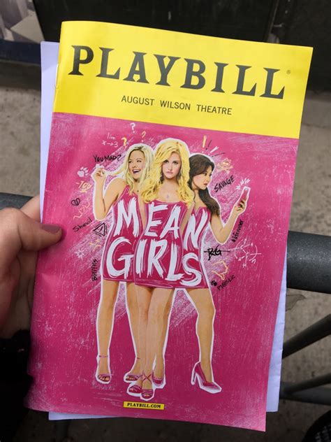 Sincerely Zoe Murphy — A Look At The Mean Girls Playbill