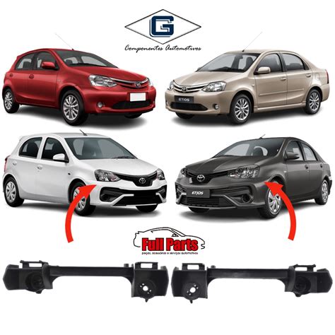 Par Guia Suporte Parachoque Dianteiro Toyota Etios 2011 2012 2013 2014