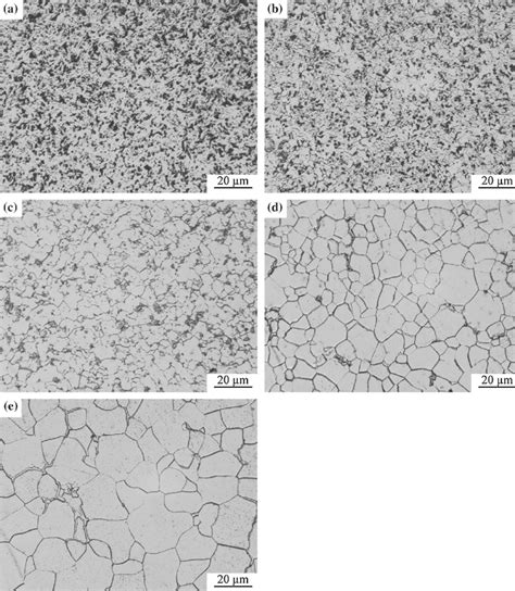 Microstructure Of Steel Core Annealed At Different Temperatures For 120 Download Scientific