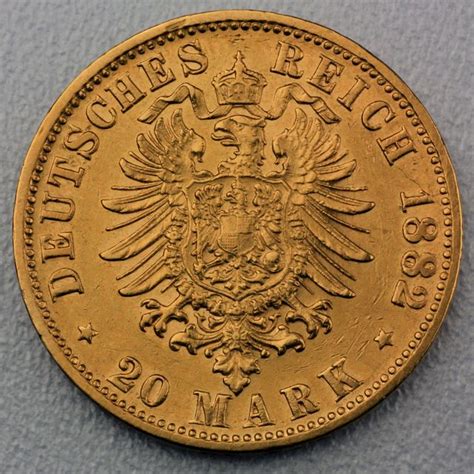 Reichsgoldmünzen Sachsen Meiningen 10 Mark 20 Mark