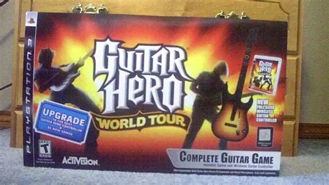 Unboxing Guitar Hero World Tour Ps3 Youtube