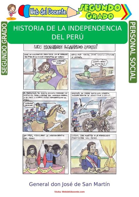 DOC Historia de la Independencia del Perú para Segundo Grado de