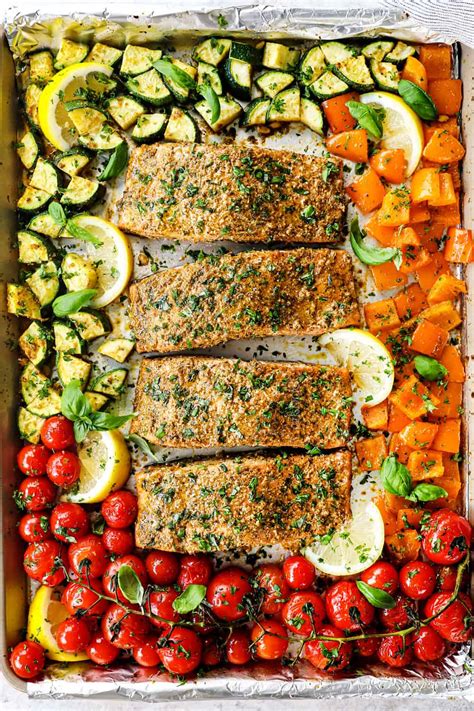 Baked Pesto Salmon Carlsbad Cravings