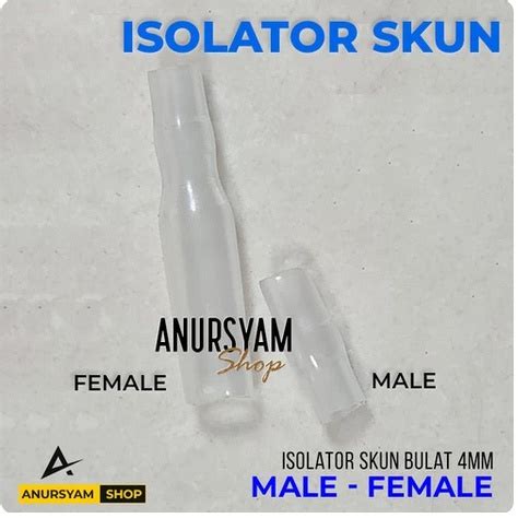 Jual 104 Isolator Skun Bulat Female Male Karet Kondom Skun Bulat