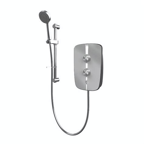 Aqualisa Lumi Electric Shower 8 5kw Mirrored And Chrome Lmep8501