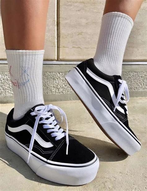 Крутые женские кеды на платформе vans old skool platform black premium ...