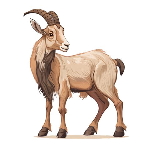 Goat Animal Brown Standing Illustration Goat Brown Illustration Png