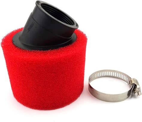 Amazon XLJOY Motorcycle Red 42mm Angled Foam Air Filter Clearner