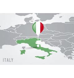 Map Italy With Regions And Name Labels Royalty Free Vector