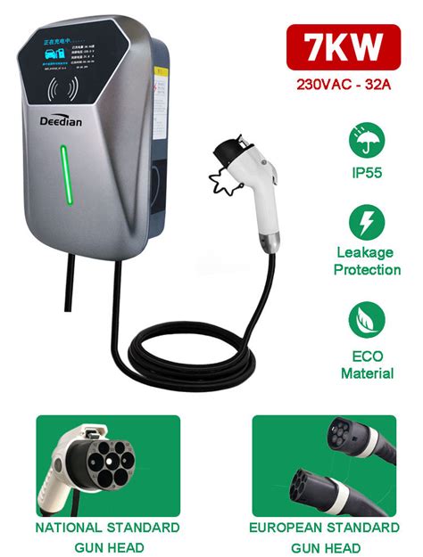 Electric Vehicle Evse Phase Electric Car Charging Station Kw