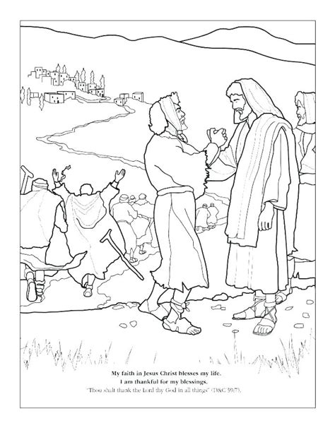 Jesus Heals The Sick Coloring Pages At Free