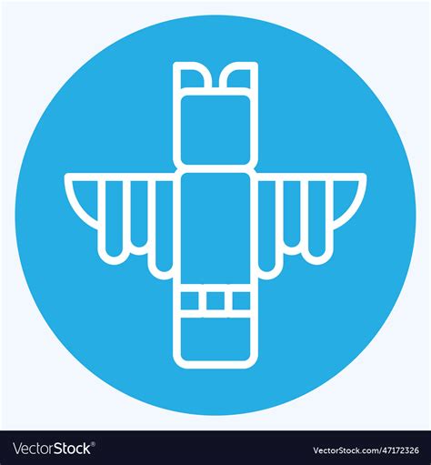 Icon totem related to american indigenous symbol Vector Image