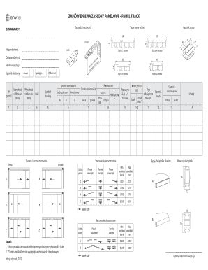 Fillable Online Anwis Zam Wienie Na Zas Ony Panelowe Panel Track