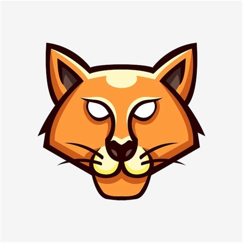 Premium Vector | Wildcat head mascot logo illustration