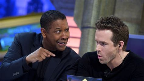 Ryan Reynolds Reveals How He Accidentally Injured Denzel Washington On Set