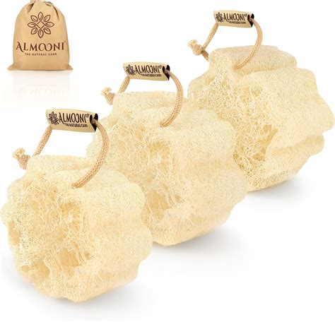 Amazon Almooni Mini Natural Loofah Sponge Real Egyptian Shower