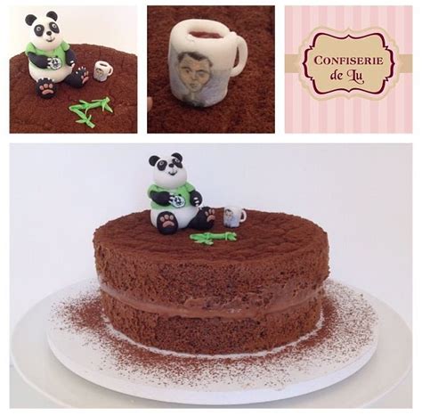 Panda Naked Cake Chocolate Cake With Nutella Confiserie De Lu Cake Nakedcake Confiseriedelu