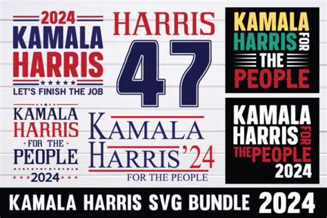 Kamala Harris Svg Bundle Election Graphic By Digital Design Shop