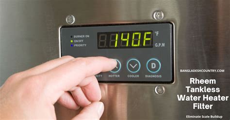 Rheem Tankless Water Heater Filter Endless Hot Water Filter