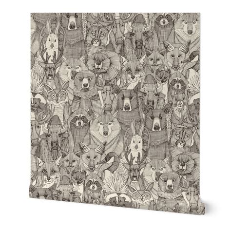 canadian animals natural Wallpaper | Spoonflower