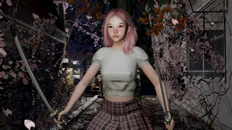 Second Life Marketplace Tamago Katana Girl 1 Bento Pose