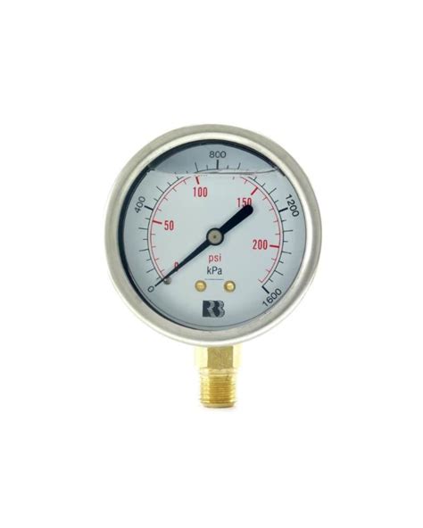 Pressure Gauge Entry L F 63mm 0 1600 KPa Allied Pumps