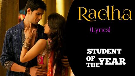 Radha Student Of The Year Lyrics