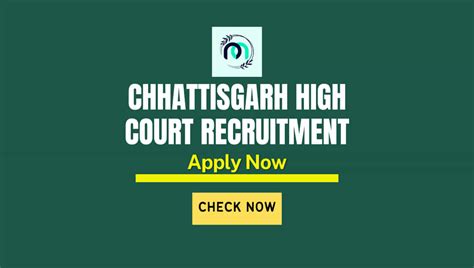 Chhattisgarh High Court Recruitment 2023 Apply Online For Assistant