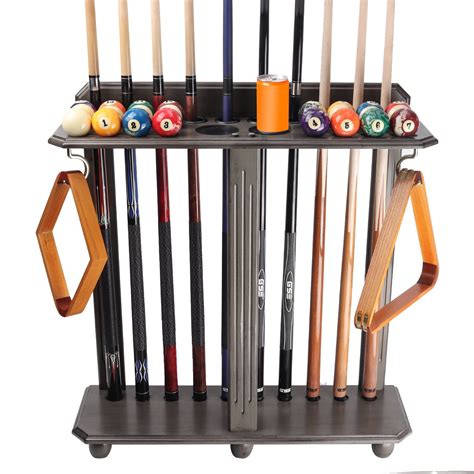 GSE Games Sports Expert Floor Stand Billiard Pool Cue Racks Holds 10