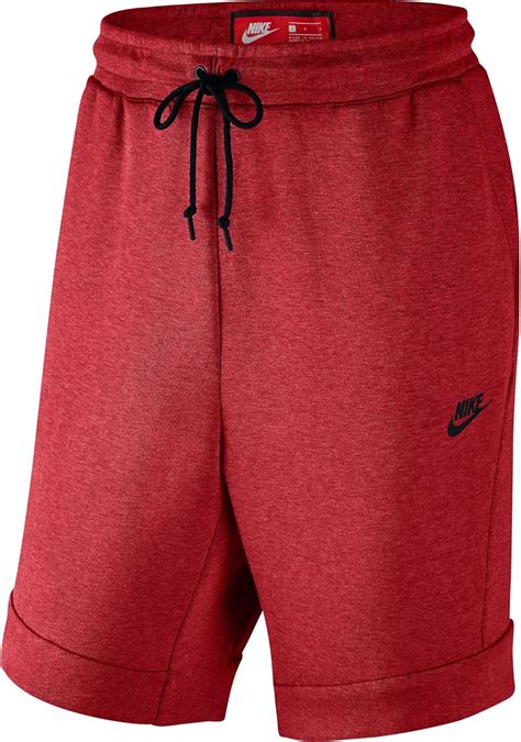 NIKE Sportswear Tech Fleece Men S Training Shorts Red Black 805160 602