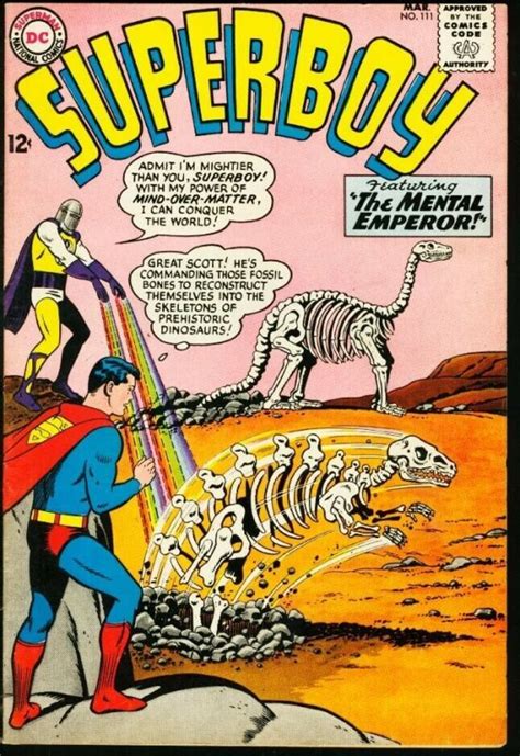 Superboy 111 Silver Age Dc Comic Dinosaur Fnvf Comic Books Silver