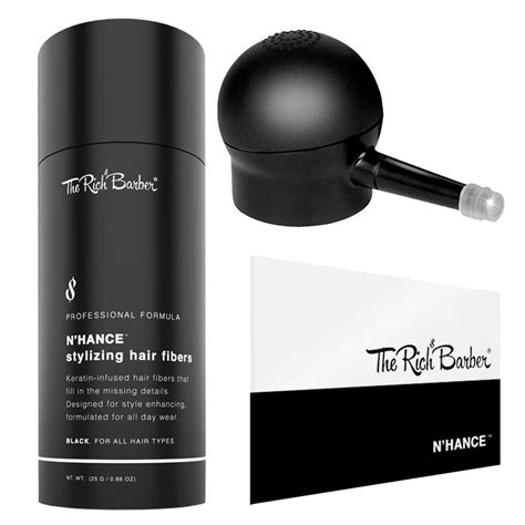 Rich Barber NHance Hair Fibers Pump Set Hair Thickening Styling