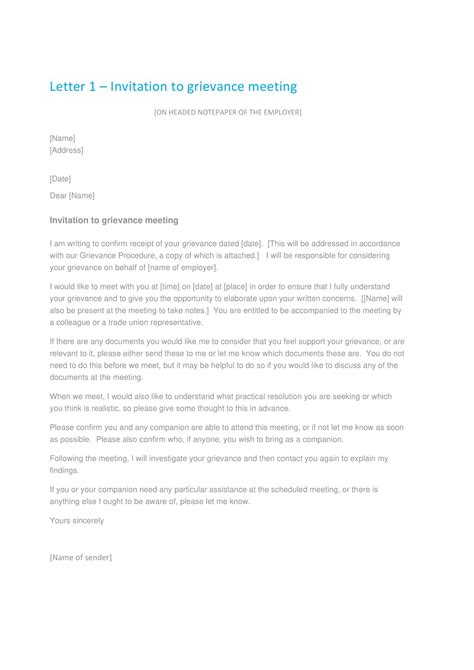 Free Printable Grievance Letter Templates [PDF, Word] +Tips & Examples 