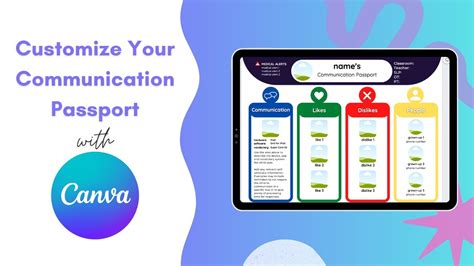 Customizing Your Communication Passport Template Youtube