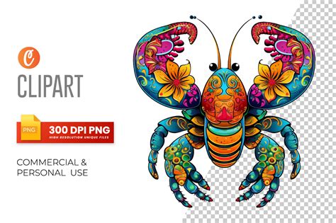 Mardi Gras Crawfish Sublimation Clipart Graphic By Crafticy · Creative