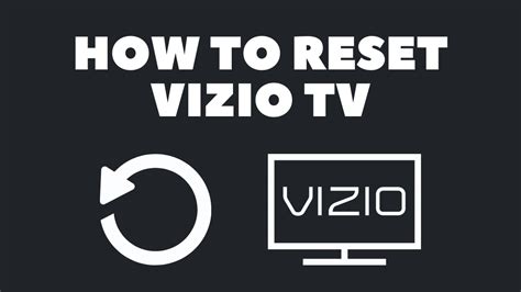 Vizio Tv Reset Without Remote