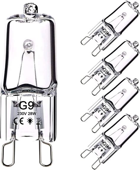 X G Halogen Bulbs W W W V K Warm White Clear Capsule