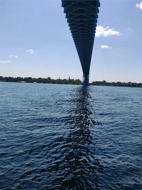 View From Under The Ambassador Bridge R Detroit