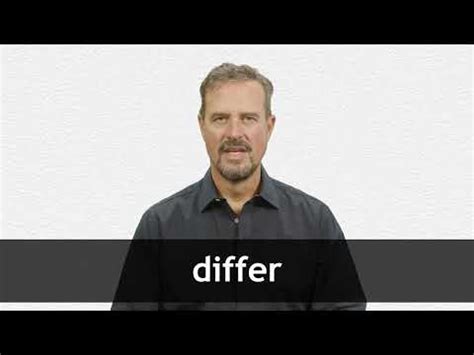 DIFFER definition and meaning | Collins English Dictionary 