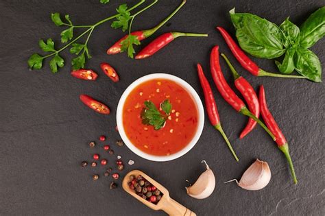 Free Photo Red Hot Chilli Sauce Tomato Ketchup Chilli Sauce Puree