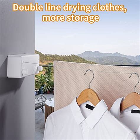 Retractable Clothesline Indoor/Outdoor, Clothes Line Retracting Indoor ...