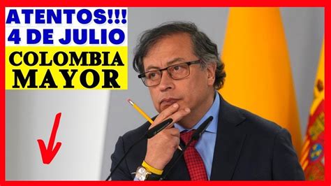 Inician Los Pagos De Colombia Mayor Consulte Aqu La Fecha Youtube