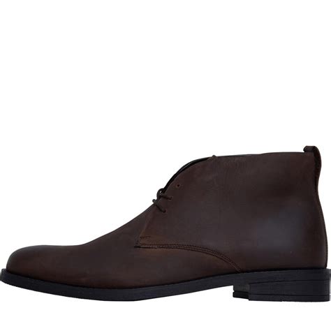 Buy Onfire Mens Leather Chukka Boots Brown