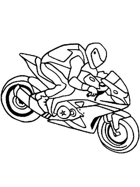 Printable Motorcycle Racing Coloring Pages Pdf - Coloringfolder.com