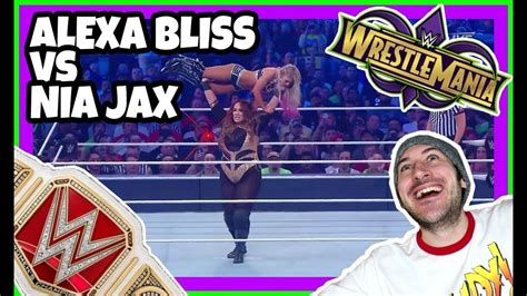 Reaction Alexa Bliss Vs Nia Jax Raw Womens Championship Wwe